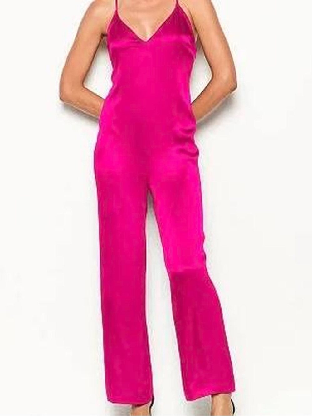 Victoria's Secret silky pink Jumpsuit